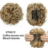 LARGE Comb Clip in Curly Hair Extension