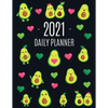 Avocado Daily Planner 2021: Funny & Healthy Fruit Monthly Agenda For All Your Weekly Meetings, Appointments, Office & School Work January - December C - Paperback