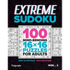 Extreme Sudoku: 100 Mind-Bending 16x16 Puzzles for Adults - Paperback