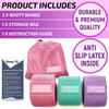 XGear Fitness Set of 3 Womens Butt and Hip Exercise Bands