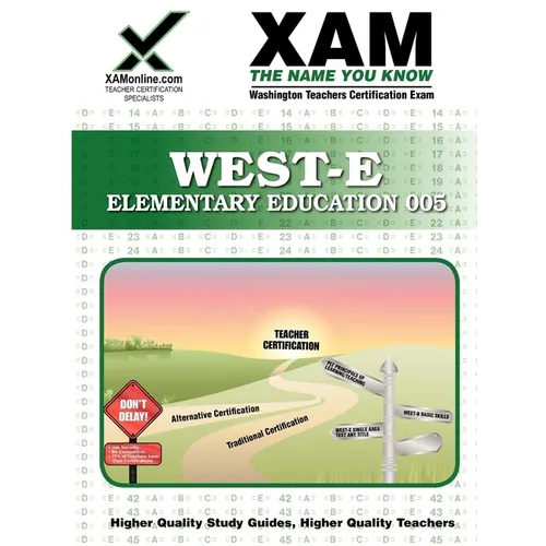 West-E Elementary Education Teacher Certification Test Prep Study Guide - Paperback