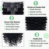 Human Hair Deep Wave Clip in Hair Extensions