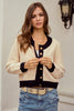 Soft Button Down Sweater Cardigan
