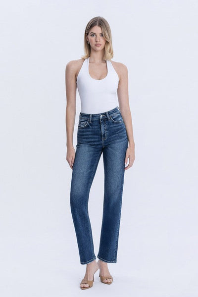 Madison High Rise Straight Jeans