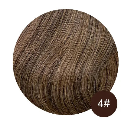 Women Toupee With Bangs Breathable 100% Real Human Hairpiece Blonde Color Wigs