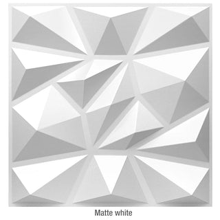 Buy c-matte-white Non-Self-Adhesive 3D Wall Sticker