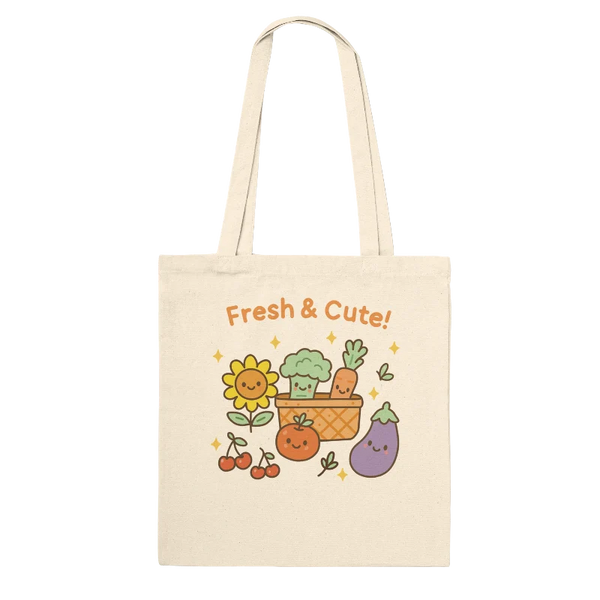 Kawaii Farmer's Market Tote Bag