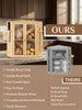 Bamboo Bread Box with Clear Doors – 2-Tier Kitchen Countertop Organizer