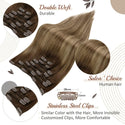Double Weft Hair Extensions Human Hair for Woman