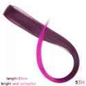 Synthetic Rainbow Highlighted Hair
