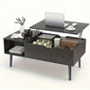 Lift Top Coffee Table with Storage, Wooden Living Room Center Table