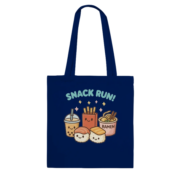 Kawaii "Snack Run" Tote Bag