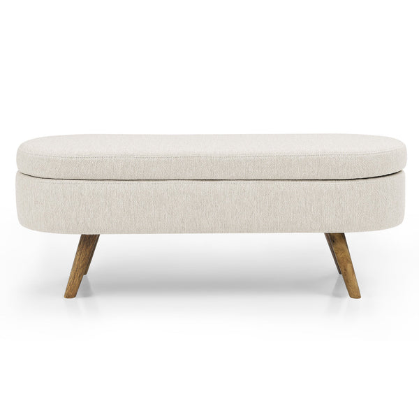 Ottoman Oval Storage Bench