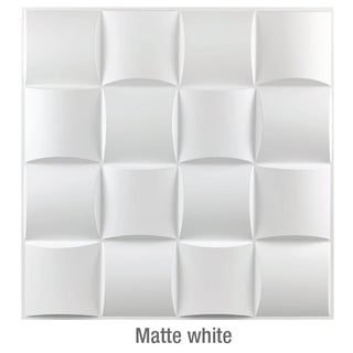 Buy y-matte-white Non-Self-Adhesive 3D Wall Sticker