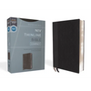 Niv, Thinline Bible, Compact, Leathersoft, Black/Gray, Red Letter, Comfort Print - Imitation Leather
