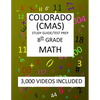 8th Grade COLORADO CMAS, 2019 MATH, Test Prep: 8th Grade COLORADO MEASURES of ACADEMIC SUCCESS 2019 MATH Test Prep/Study Guide - Paperback