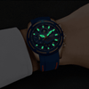 Men's Waterproof Modern Watch With Rubber Straps Multifunction Watches Unique Design Perfect Gift