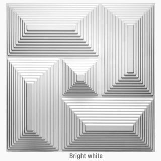 Buy l-bright-white Non-Self-Adhesive 3D Wall Sticker