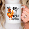 Funny Chicken Mug - Ceramic Coffee Cup With Playful Chicken Design & Humor