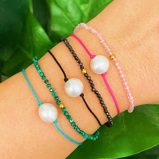 Genuine Pearl Color Dream Bracelet Set of 2