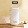 1240ML/1590ML Large Capacity Stainless Steel 304 Lunch Box Leak-Proof Multi layer Thermal Bento Box Adult Student Food Container