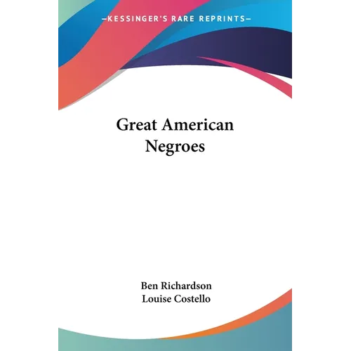 Great American Negroes - Paperback