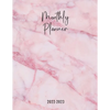Montlhy Planner 2022-2023: Pink monthly planner to organize your day with mandala drawings - Paperback