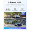 VIOFO A229 Plus 2-Channel 2K QHD Sony STARVIS 2 Dash Cam