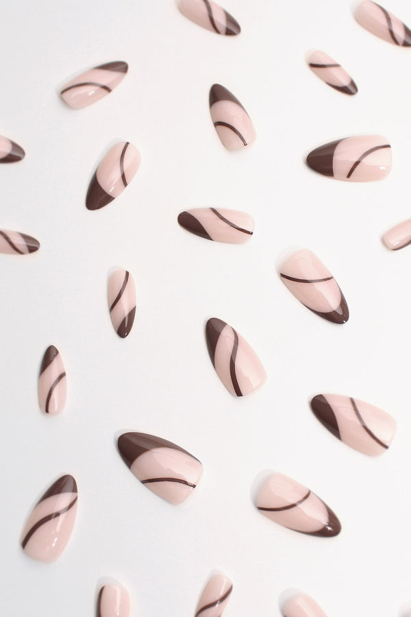 Brewed Serenade | Soft & Durable Press-On Nails