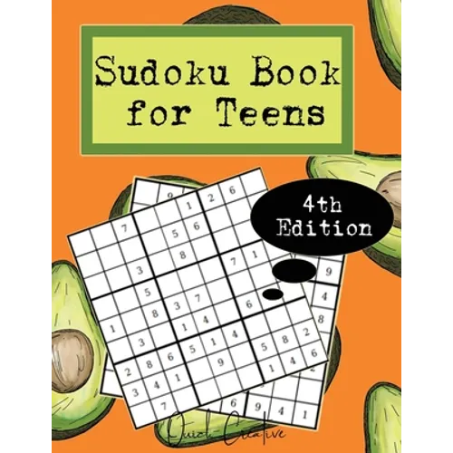 Sudoku Book For Teens 4th Edition: Easy to Medium Sudoku Puzzles Including 330 Sudoku Puzzles with Solutions, Avocado Edition, Great Gift for Teens or - Paperback