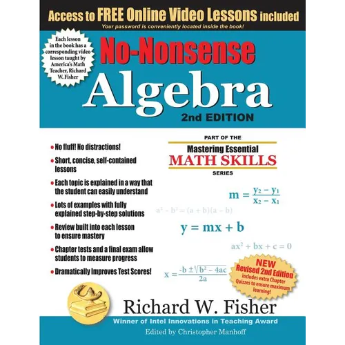 No-Nonsense Algebra, 2nd Edition: Part of the Mastering Essential Math Skills Series - Paperback