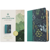 NLT Life Application Study Bible, Third Edition, Large Print (Leatherlike, Meadow Teal, Red Letter) - Imitation Leather