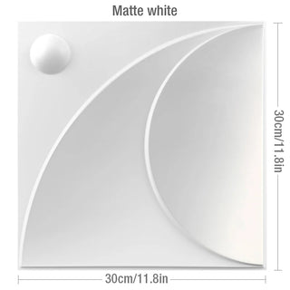 Buy x-matte-white Non-Self-Adhesive 3D Wall Sticker