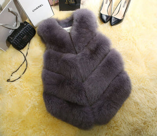 Faux Fur Sleeveless Vest
