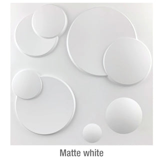 Buy q-matte-white Non-Self-Adhesive 3D Wall Sticker