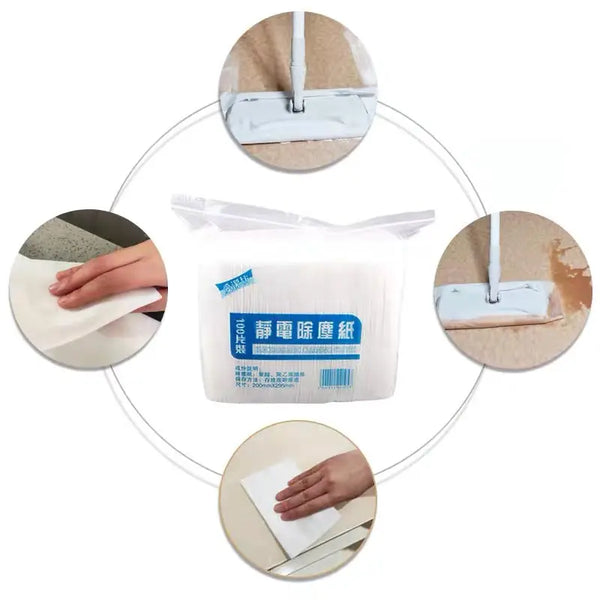 100 Sheets Electrostatic Dust Removal Cleaning Dry Towel
