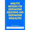 Analytic Methods for Diophantine Equations and Diophantine Inequalities - Paperback
