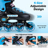 Adjustable Light-Up Kids Inline Skates Ages 9-14