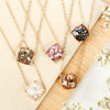 Cushion Glitter Necklace