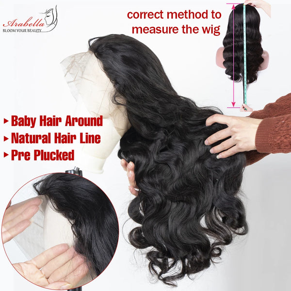 Wigs Human Hair Lace Front Wig 100% Human Hair Wigs Glueless 5x6 Body Wave Wig 13x4 Transparent Closure Brazilian Human Hair