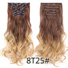 22Inch Synthetic Long Curly 16Clips Clip in Hair Extensions