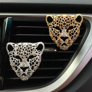 Crystal Leopard Car Air Vent Perfume Clip Charms