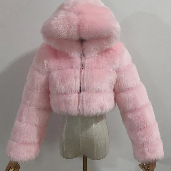 Furry Cropped Faux Fur