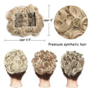 LARGE Comb Clip in Curly Hair Extension