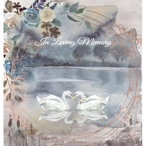 Funeral Guest Book, "In Loving Memory", Memorial Guest Book, Condolence Book, Remembrance Book for Funerals or Wake: HARDCOVER. A Memorial Service Gue - Hardcover