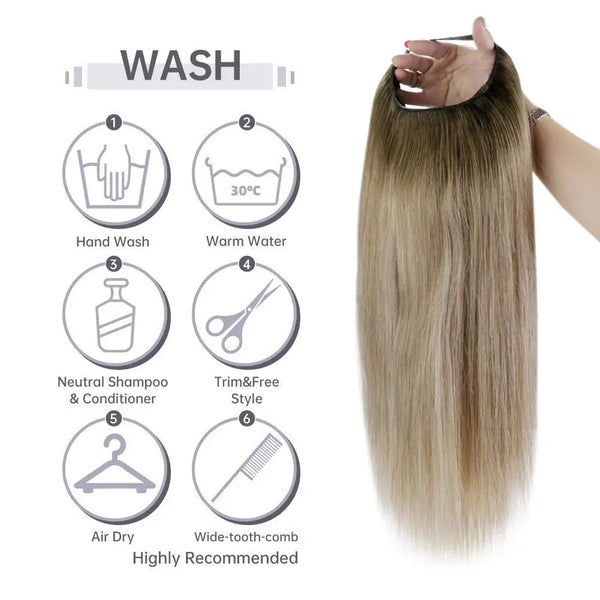 Half Wig Clip in One Piece