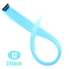 22 Inch Synthetic Colored Highlight Hair Extensions