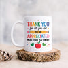 Teacher Appreciation Mug - Colorful Ceramic Coffee Cup | Thank You Gift
