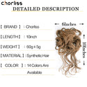 Messy Curly Fluffy Hair Bun Clip in Ponytail Hair Extensions