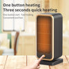 500W Portable Ceramic Space Heater with Safety Tip-Over Protection – Square Design